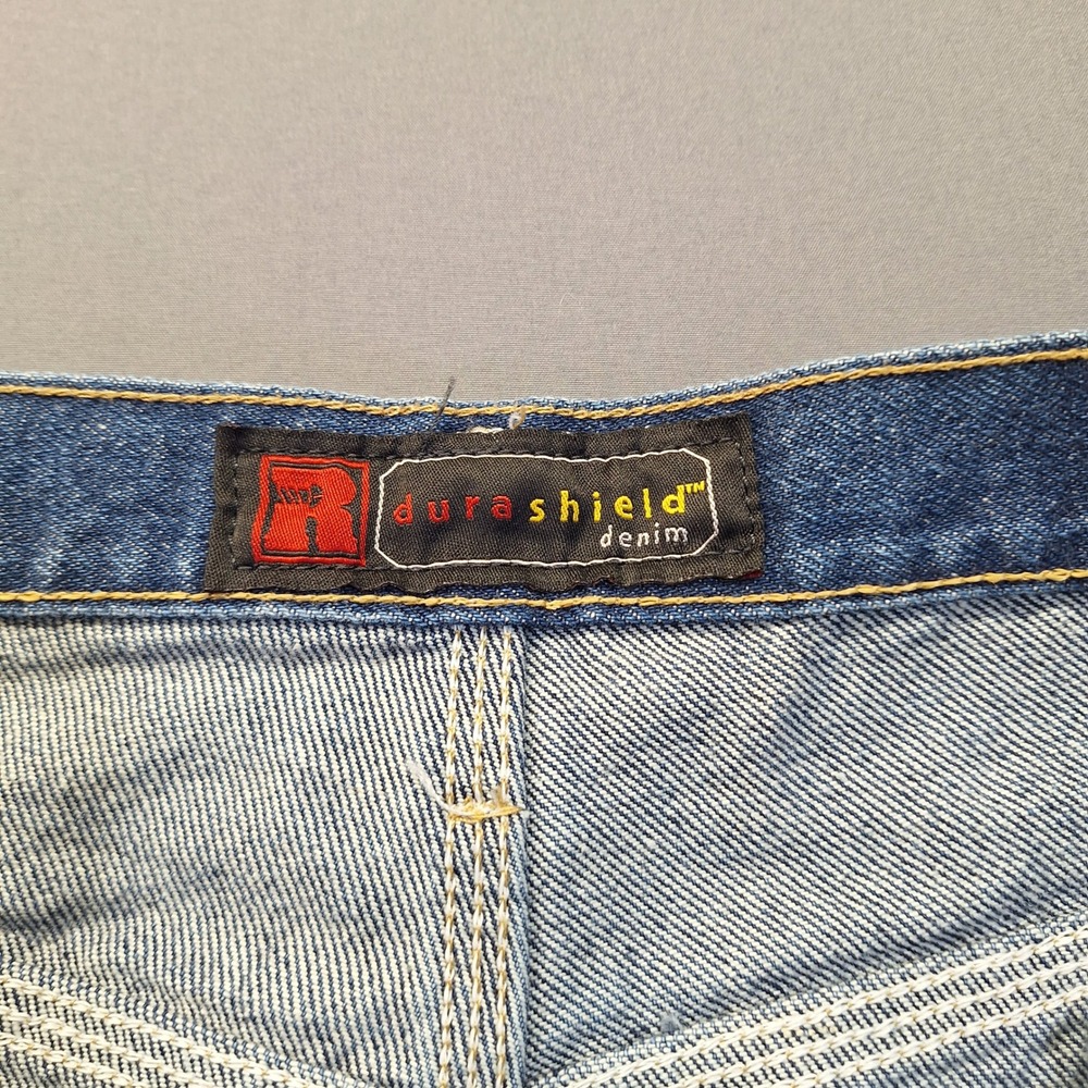 Riggs Workwear by Wrangler Mens Work Horse Jeans Relaxed Fit Blue 42x34 3W001AI - Picture 7 of 13